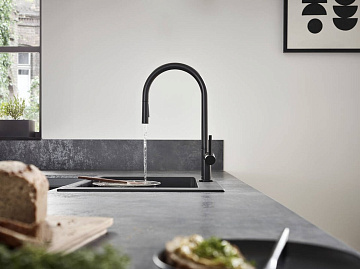 Смеситель для кухни Hansgrohe Talis M54 72800670 матовый черный