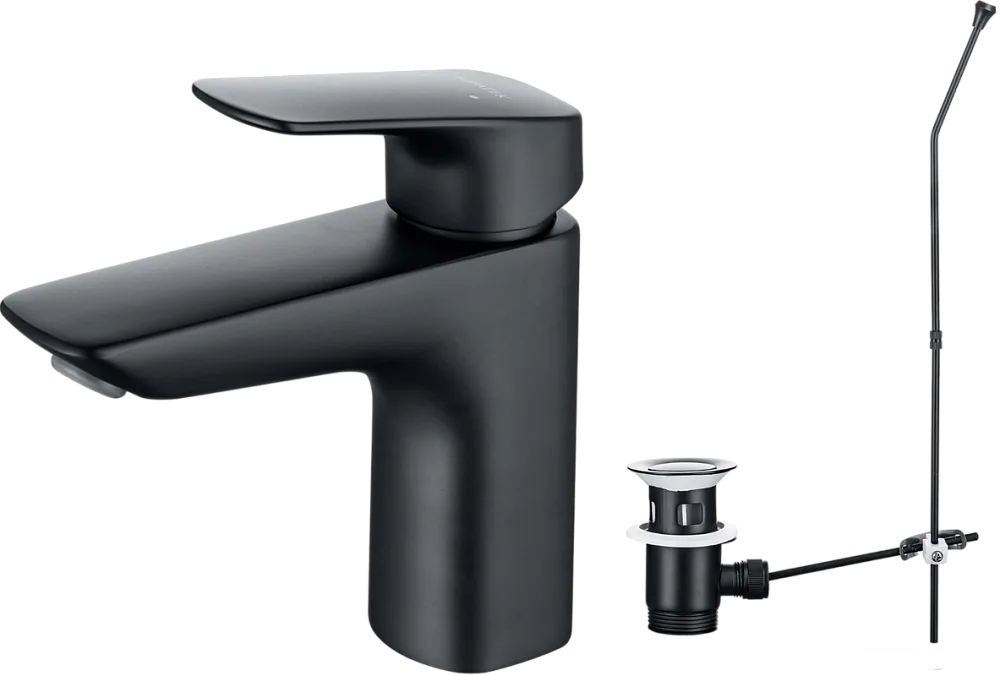 Смеситель для раковины AQUATEK Вега AQ1011MB матовый черный Sancos — официальный сайт