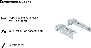 Система инсталляции для унитазов Geberit Delta 20 458.118.21.2, с кнопкой смыва, хром