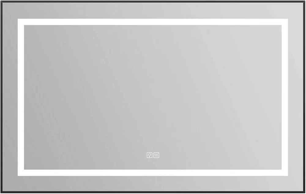 Зеркало BelBagno Kraft SPC-KRAFT-1085-685-TCH-WARM-NERO черное, с подогревом Sancos — официальный сайт