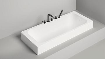 Ванна из искусственного камня Salini Orlanda S-Sense 170x70 см, встраиваемая, матовая белая