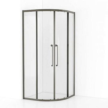 Душевой уголок Cezares Relax RELAX-304-R-2-90-C-GM 90x90, профиль оружейная сталь
