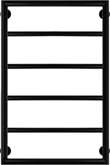Полотенцесушитель водяной Secado Парма 2 80x50, черный матовый