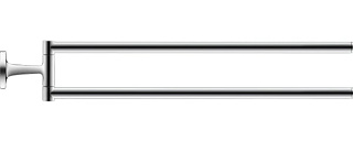 Полотенцедержатель Duravit Starck T 0099411000 хром, двойной