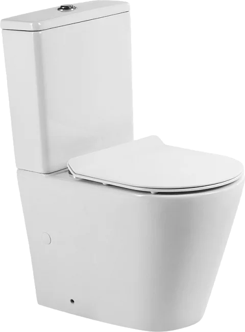 Унитаз-компакт напольный BelBagno Flay-r BB2149CP-TOR BB2111SC с микролифтом, безободковый, белый Sancos — Оригинал