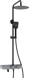 Душевая стойка Wasserkraft Abens 2000 A114.258.130.CB Thermo, с термостатом, черная