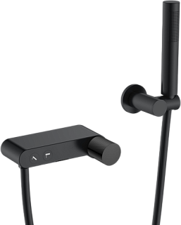 Смеситель для ванны с душем Boheme Stick 123-BB.2, black touch black