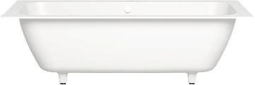 Ванна из искусственного камня Salini Orlanda Axis S-Sense 180x80 см, встраиваемая, белая, на ножках