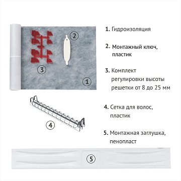 Душевой трап (лоток) Berges Super Slim 090154, 80 см