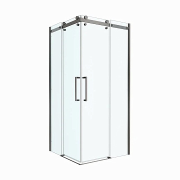 Душевой уголок BelBagno Marino 2 A-2-90-C-GM 90x90, профиль оружейная сталь, стекло прозрачное