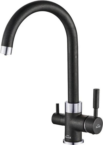 Смеситель для кухни Steel Hammer SH 713 Black Cr