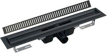 Душевой трап (лоток) AlcaPlast APZ1BLACK-1450 145 см