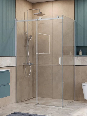 Душевой уголок BelBagno Soft Close-2 AH-1-130/80-C-Cr профиль хром