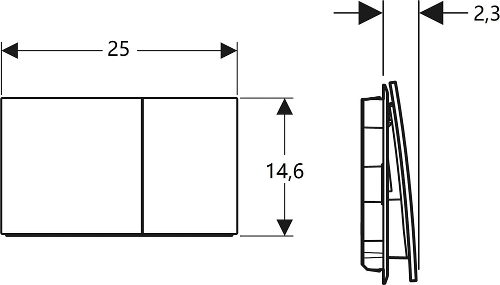 Кнопка смыва Geberit Sigma 70 115.622.QB.1 красное золото