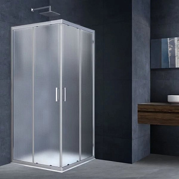 Душевой уголок Vincea Rapid VSS-3R80/90MT 80-90x80-90, профиль хром, стекло текстурное