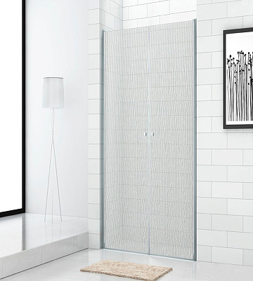 Душевая дверь в нишу Cezares Eco ECO-O-B-2-80-P-Cr стекло punto
