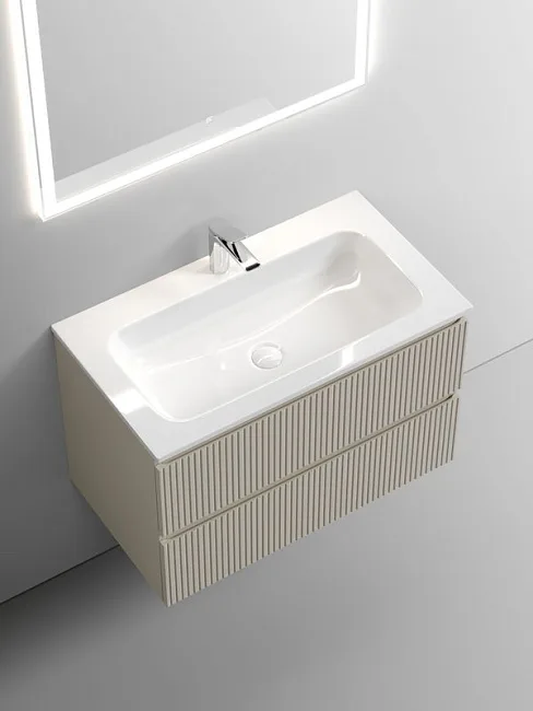 Тумба под раковину Sancos Snob T 80 подвесная Beige soft (капучино), SNT80CE Sancos — Оригинал