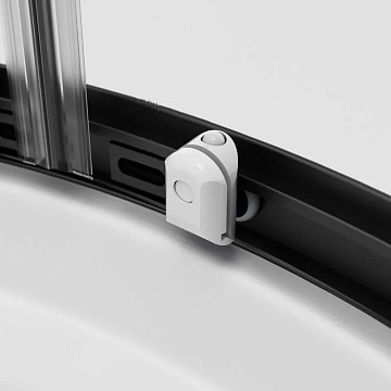 Душевой уголок AM.PM X-Joy Twin Slide W88E-205-090BT64 90x90, с поддоном, профиль черный