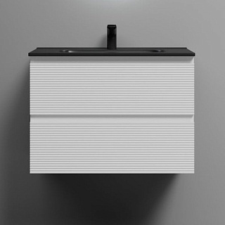 Тумба с раковиной Sancos Folk 70 bianco, раковина CN7007MB