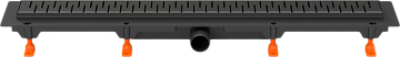 Душевой трап (лоток) MCH Chudej Medium CH750MC 75 см, матовый черный