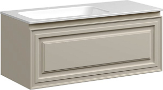 Тумба под раковину Sancos Very 100 L подвесная Beige soft (капучино), VR100LCE
