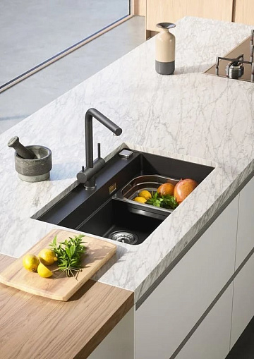 Смеситель для кухни Alveus Aquila 1139808 черный