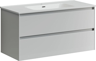 Тумба под раковину Sancos Cento 100 подвесная белый глянец, CN100W