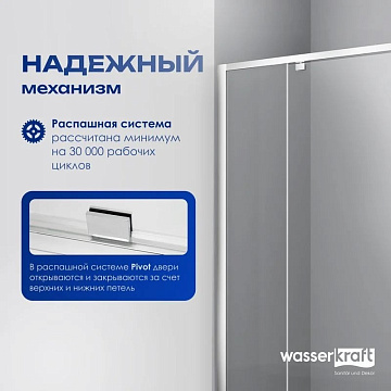 Душевая дверь в нишу Wasserkraft Aula 11P05 120 см