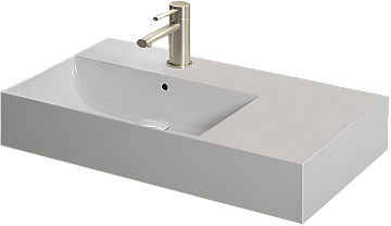 Мебельная раковина Hatria Bahia_13 BHD800465011TS0 80х46 см, столешница справа