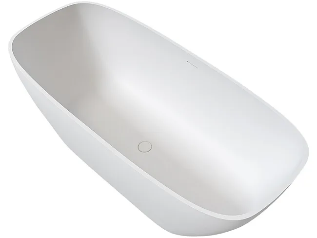 Ванна из искусственного камня Uni-Flo Cono 170x80 см, отдельностоящая белая матовая Sancos — Оригинал