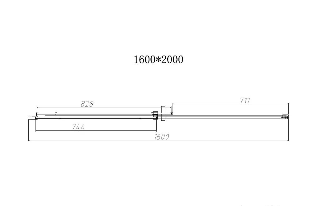 Душевая дверь в нишу Vincea Dice VDS-4D160CLGM 160 см, профиль вороненая сталь, стекло прозрачное Sancos — официальный сайт