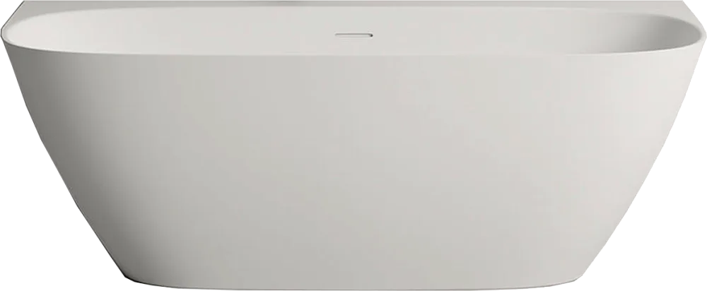Ванна из искусственного камня Salini Sofia Wall 170x80 см, пристенная, белая, овальная, со сливом-пе Sancos — официальный сайт