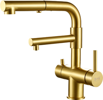 Смеситель для кухни Zorg Sanitary SZR-3216 Bronze бронза