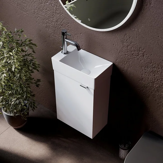 Тумба под раковину Sancos Mini 35 подвесная белая, MN35WL Sancos — Оригинал