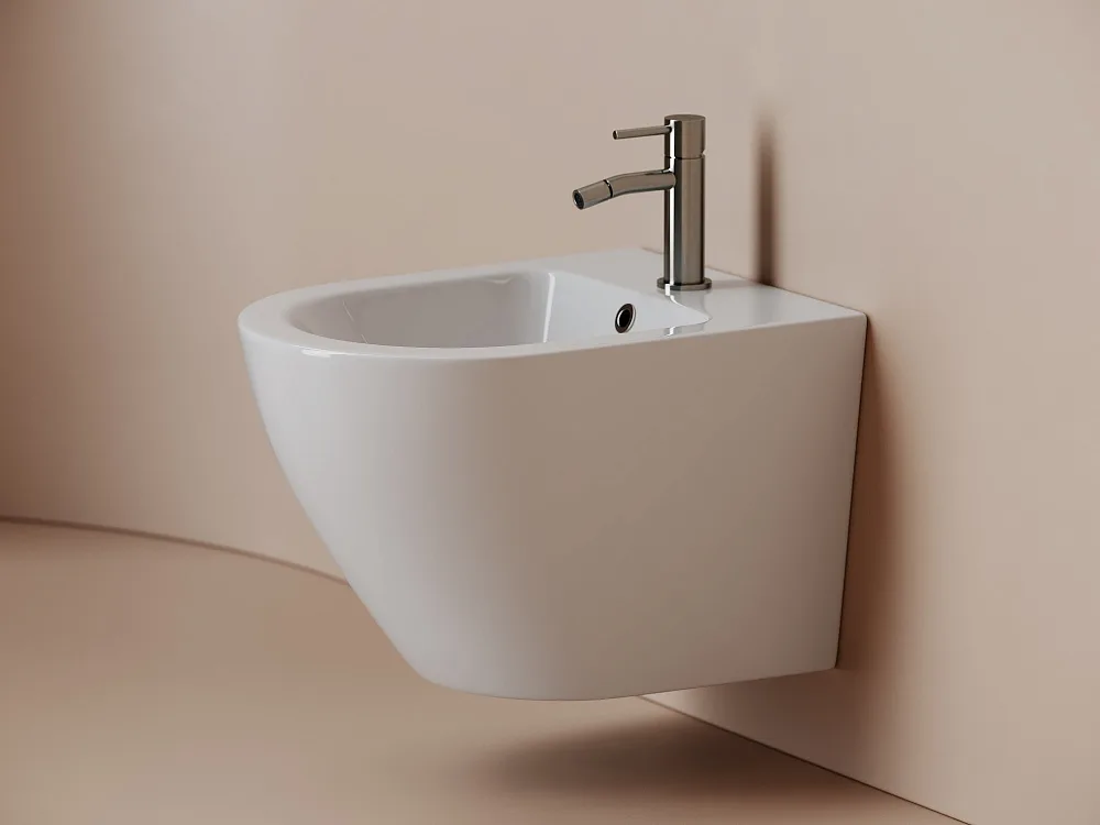 Биде подвесное Ceramicanova Alba CN11006 белый Sancos — официальный сайт