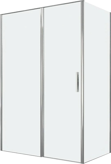 Душевой уголок Allen Brau Priority 140x80, профиль хром, стекло прозрачное