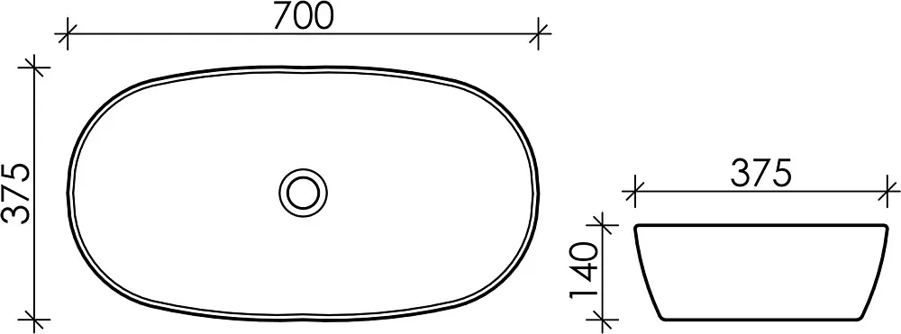 Накладная раковина Ceramicanova Element CN5040 Sancos — официальный сайт
