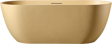 Ванна из искусственного камня Abber Frankfurt AM9941MS 170x75 см, отдельностоящая, матовая песочная,