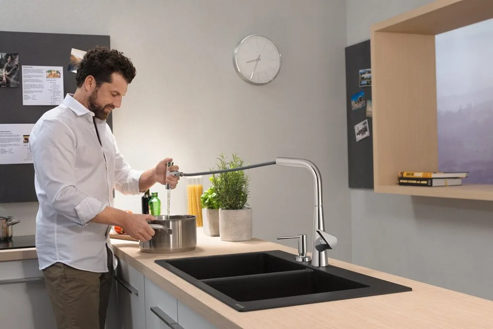 Смеситель для кухни Hansgrohe Talis Select M51 72822000 хром Sancos — официальный сайт
