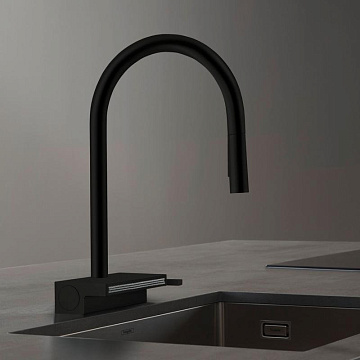 Смеситель для кухни Hansgrohe Aquno Select M81 73831670 матовый черный