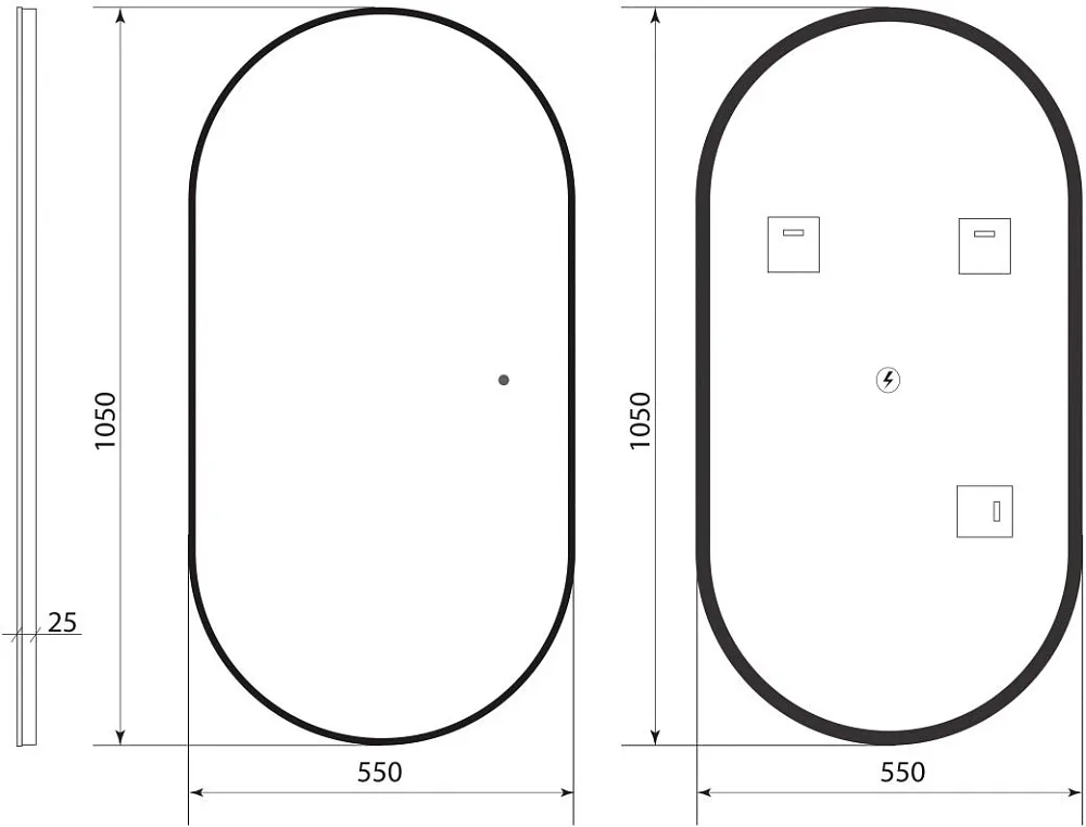 Зеркало Art&Max Torino Gold 55х105 золотое, с LED-подсветкой, 6000k Sancos — официальный сайт