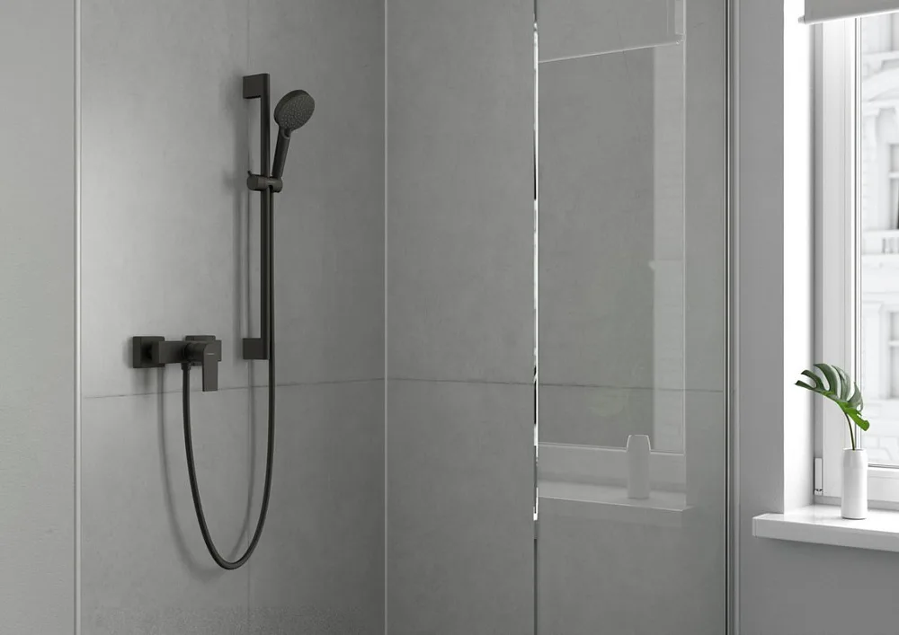 Смеситель для душа Hansgrohe Vernis Shape 71650670 черный Sancos — официальный сайт