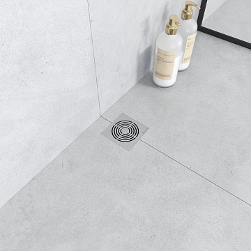Душевой трап Boheme Smart Design 10x10 см, хром