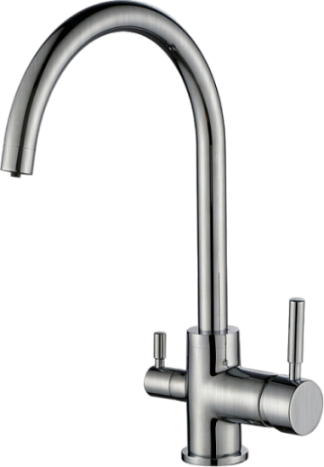 Смеситель для кухни Emar Steel ЕС - 3007 сатин