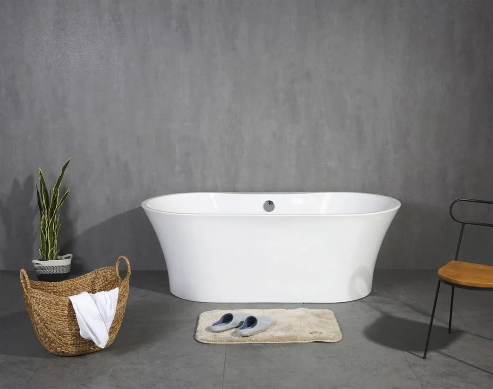 Акриловая ванна BelBagno BB201-1500-800 без опоры 150x80 см, отдельностоящая, белая, овальная, со сл Sancos — официальный сайт