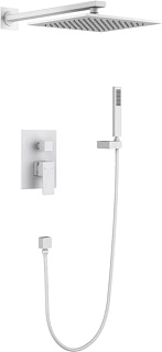 Душевой комплект Timo Selene SX-2069/16SM, С ВНУТРЕННЕЙ ЧАСТЬЮ, матовый белый
