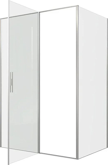 Душевой уголок Allen Brau Priority 140x100, профиль серебро браш, стекло прозрачное