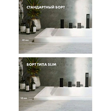Акриловая ванна WHITECROSS Layla Slim 170x75 см, 0122.170075.100