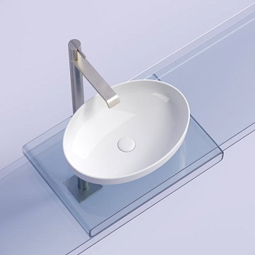 Накладная раковина Ceramicanova Element CN6056 белая глянцевая