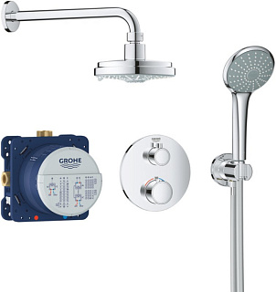 Душевой комплект Grohe Grohtherm 34735000, С ВНУТРЕННЕЙ ЧАСТЬЮ, с термостатом